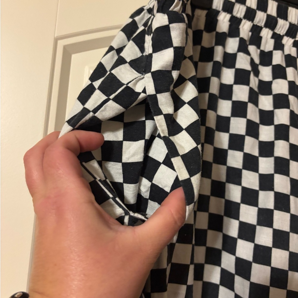 Wray Black and White Checkered Pant Set - Picture 8 of 10